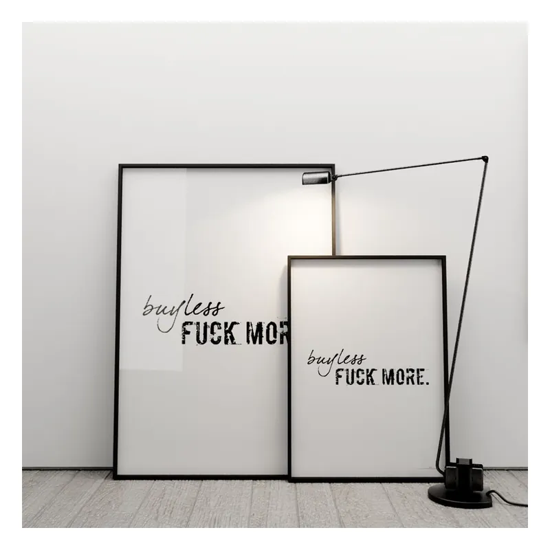 Do wyczerpania zapasów Plakat Buy less, fuck more, 50x70 cm Bonami