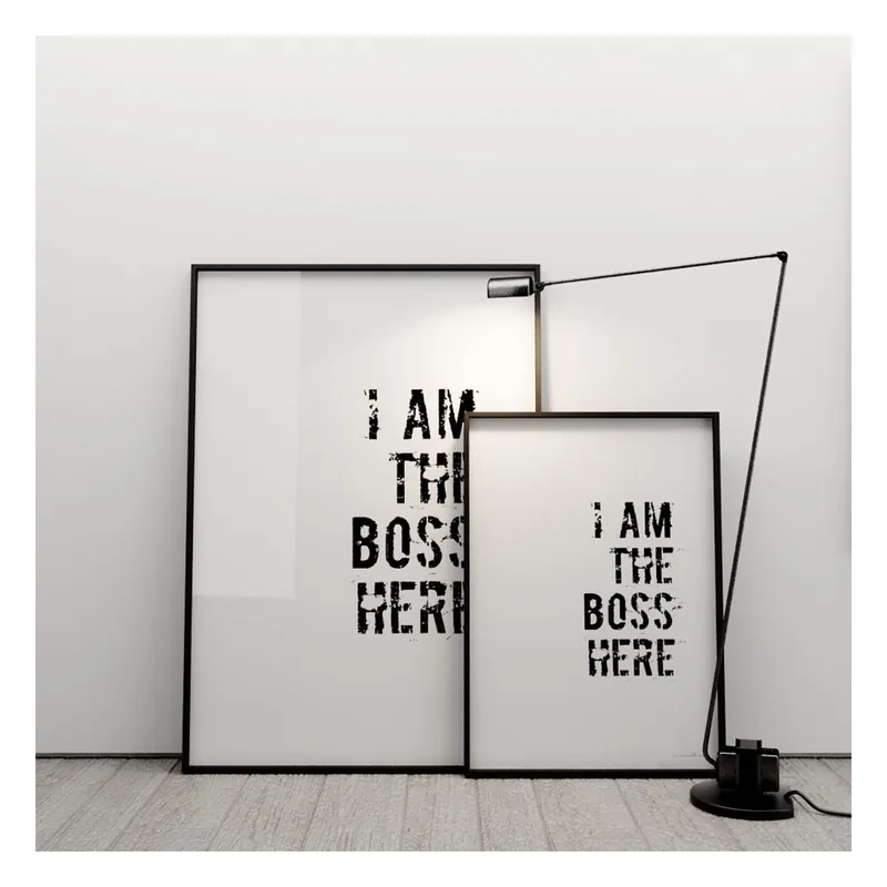 Bezpieczne zakupy Plakat I am the boss here, 50x70 cm Bonami