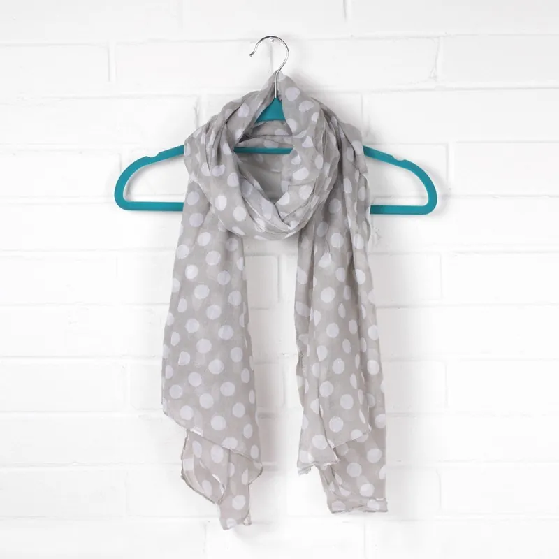Ostatnie sztuki Szal Midi Polka Dot, Pearl Grey Bonami