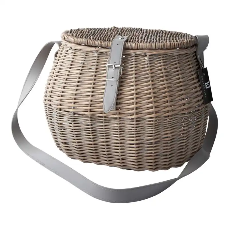 Oferta limitowana Wiklinowy koszyk 28 cm, szary Bonami