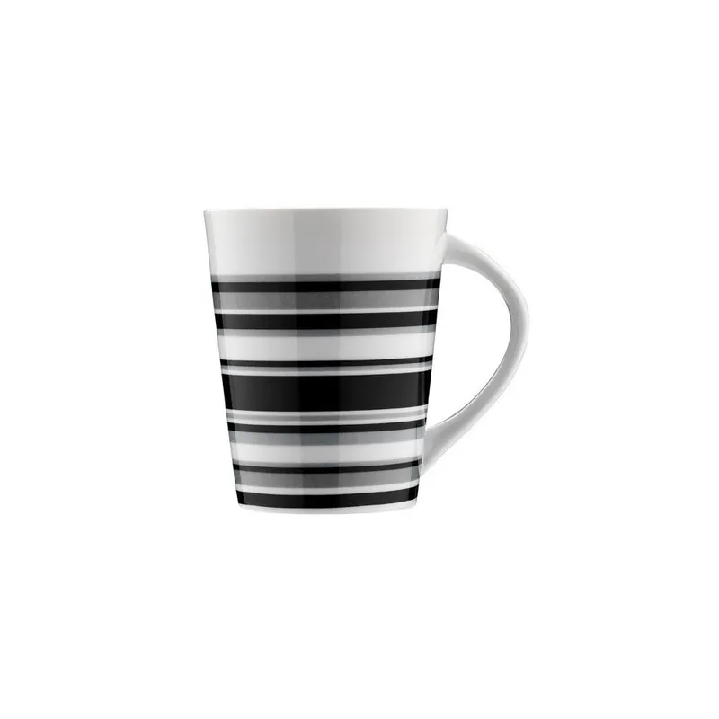 Kup online Porcelanowy kubek Czarne paski, 275 ml Bonami