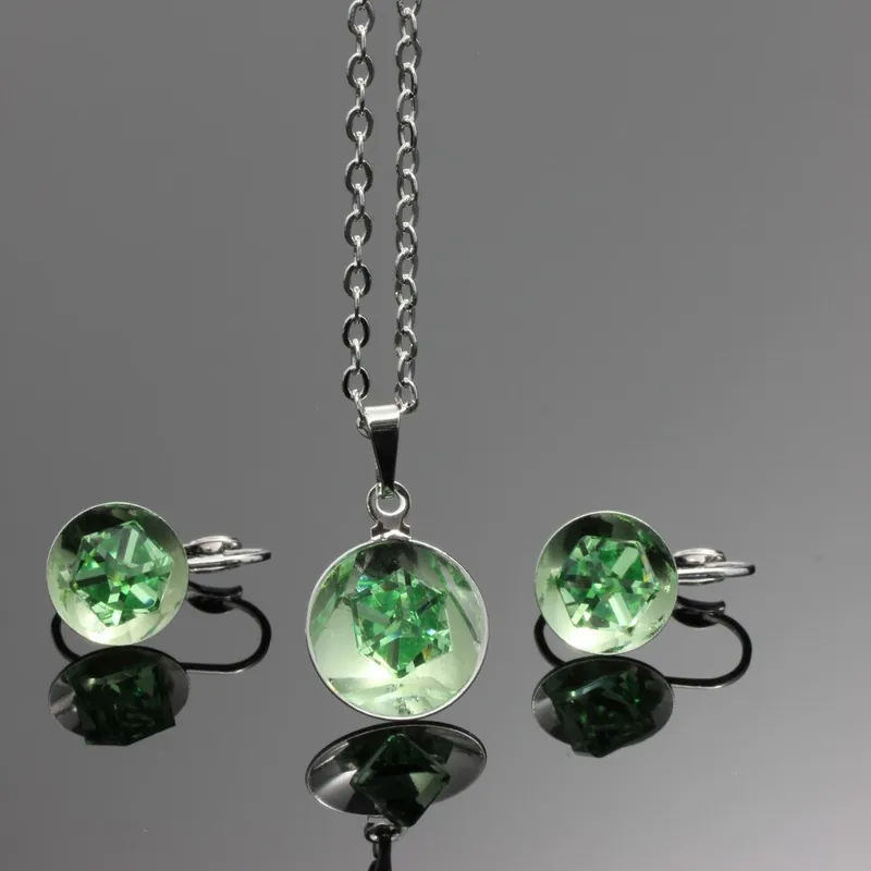 Rabat Komplet Swarovski Elements Bijouterie Green Bonami