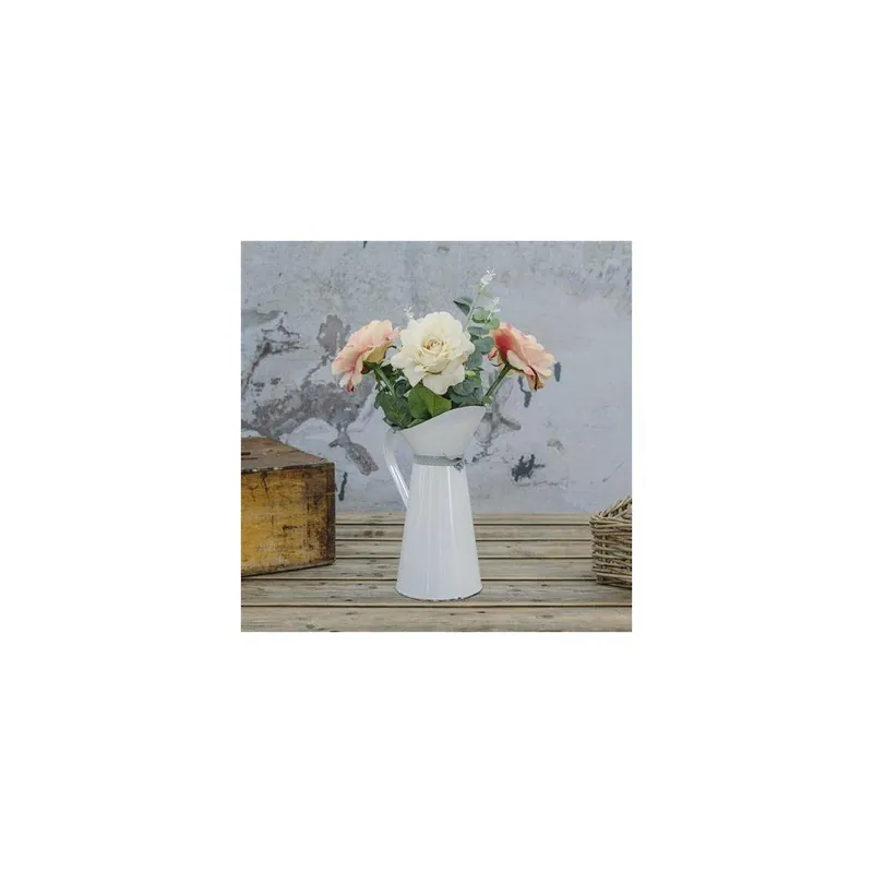 Super okazja Metalowy dzbanek ze sztucznymi kwiatami Eucalyptus, 52 cm Bonami