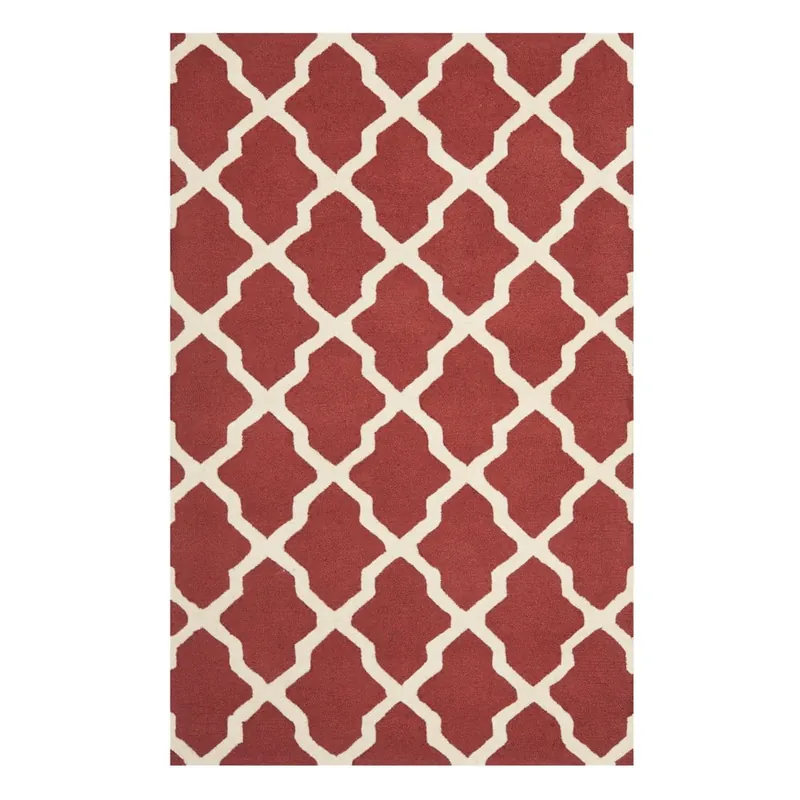 Zamów teraz Wełniany dywan Safavieh Ava Red, 243x152 cm Bonami