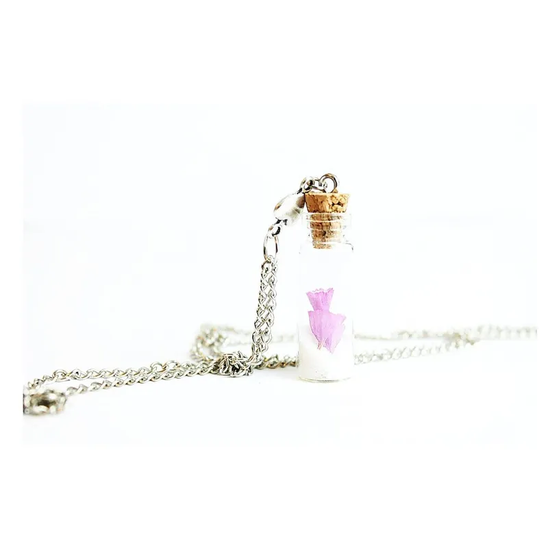 Naszyjnik Wish Bottle and Silver Flowers Bonami Bezpieczne zakupy