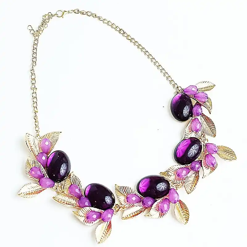 Tani Naszyjnik Violet Flower Bonami