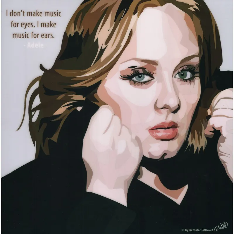 Obraz "Adele - I don‘t make music for eyes, I make music for ears" Bonami Kup online