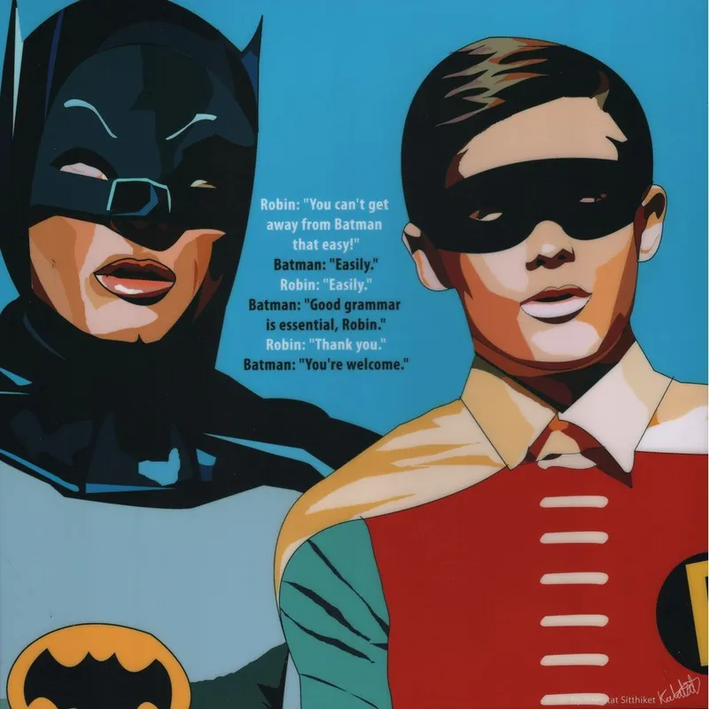 Ograniczona ilość Obraz "Batman and Robin" Bonami