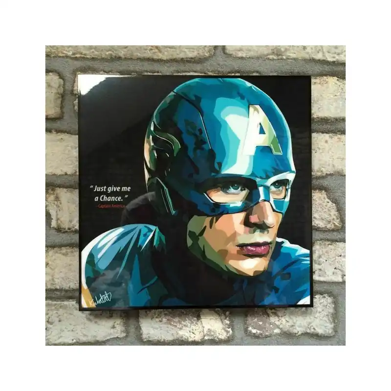 Ostatnie sztuki Obraz "Captain America - Just give me a chance" Bonami