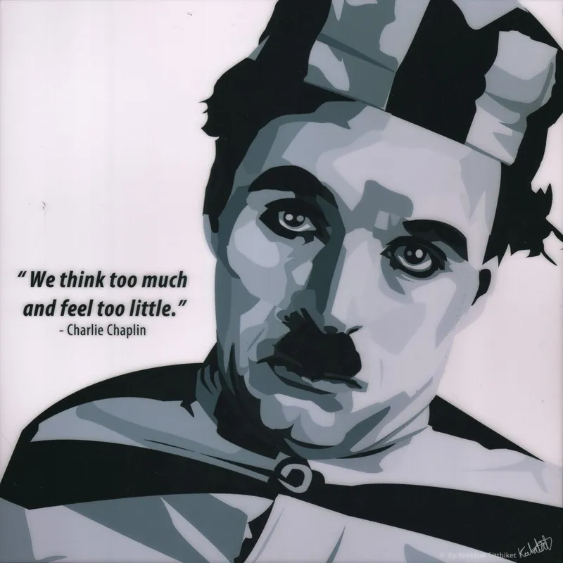 Obraz "Charlie Chaplin" Bonami Hit sprzedaży