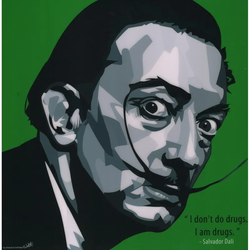Tylko dziś Obraz "Dali", zielony Bonami