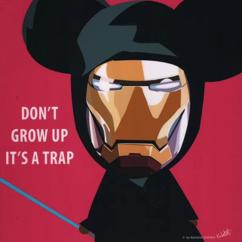 Obraz "Don‘t grow up it‘s a trap" Bonami Niska cena