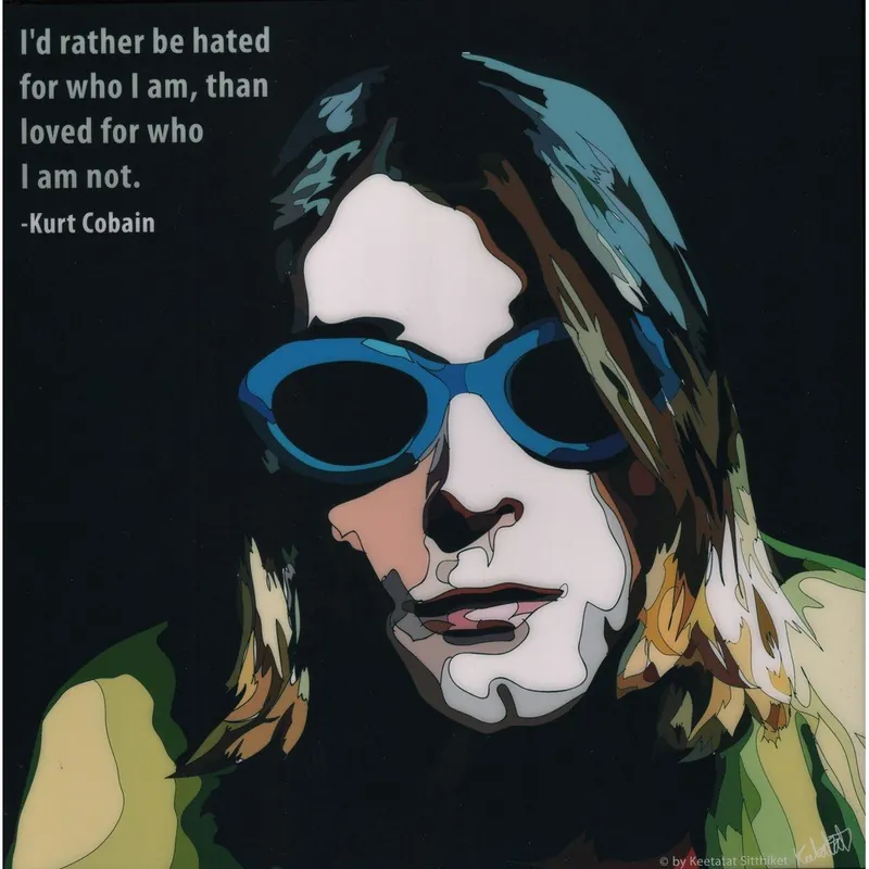 Obraz "Kurt Cobain - I rather be hated" Bonami Nowy