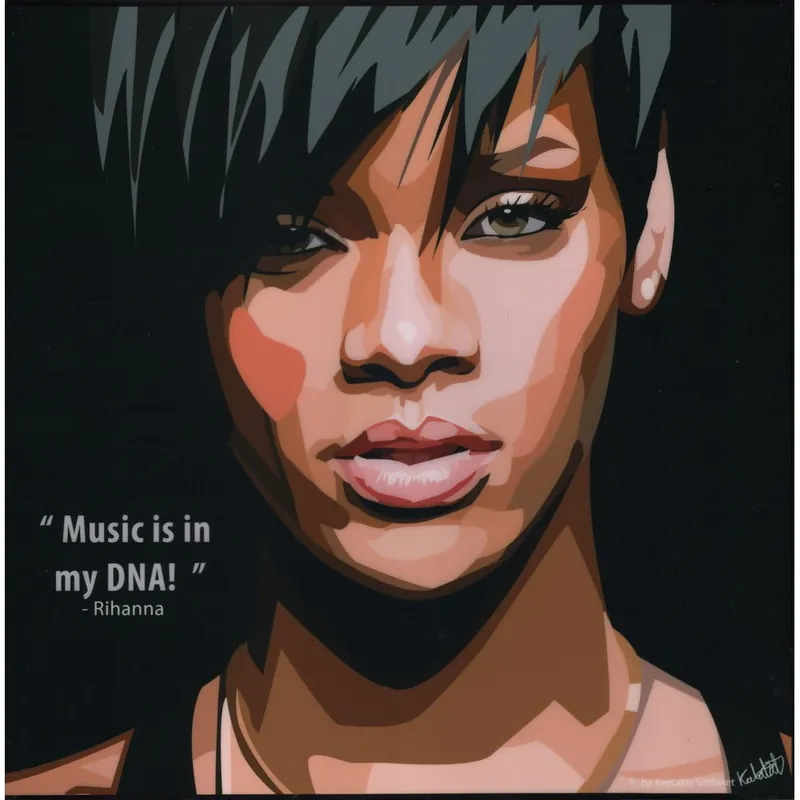 Obraz "Rihanna - Music in my DNA" Bonami Dostępne od ręki