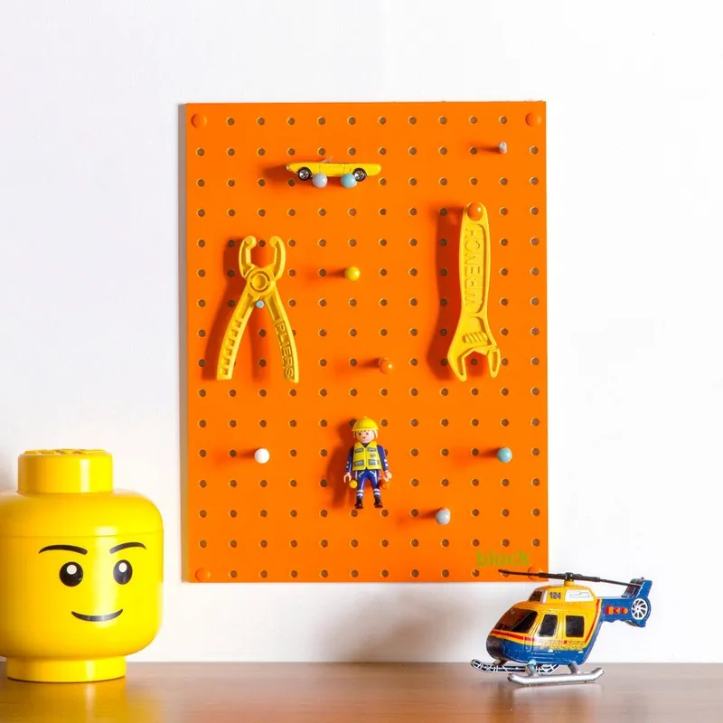 Wielofunkcyjna tablica Pegboard 30x40 cm, pomarańczowa Bonami Do wyczerpania zapasów