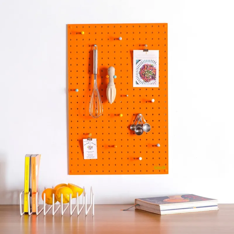 Premium Wielofunkcyjna tablica Pegboard 40x61, pomarańczowa Bonami