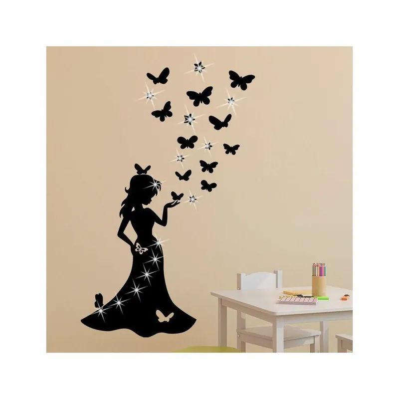 Rabat Naklejka Swarovski Elements Princess and Butterflies Bonami