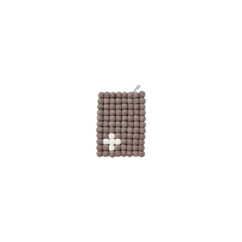 Okazja Wełniana podkładka Trivet Nature/White, 22x17 cm Bonami