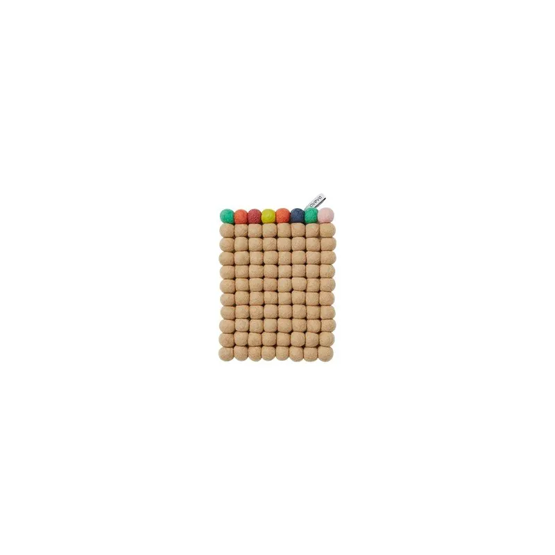 Wełniana podkładka Trivet Nougat/Multi, 22x17 cm Bonami Nowość