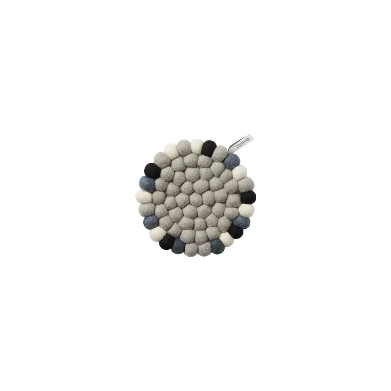 Wysoka jakość Wełniana podkładka Trivet Grey/Multi, 17 cm Bonami
