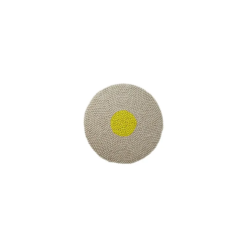 Wysoka jakość Wełniany dywan Wool Mat Round Lime, 90x90 cm Bonami
