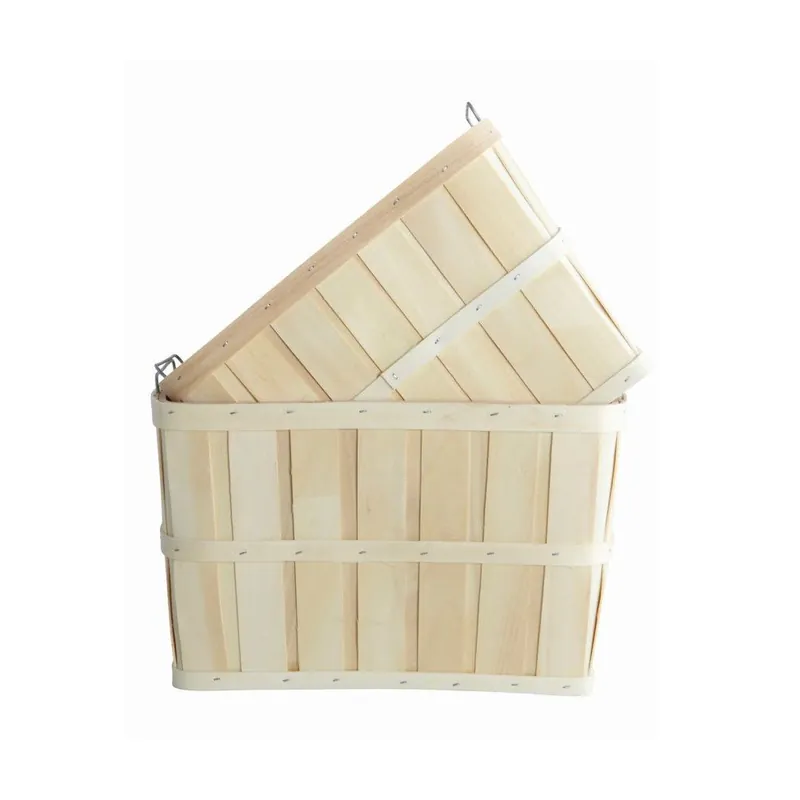 Wysoka jakość Zestaw 2 drewnianych koszyków House Doctor Storage Bonami