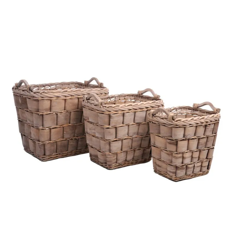 Zestaw koszyków Brown Reed, 3 szt. Bonami Kup online