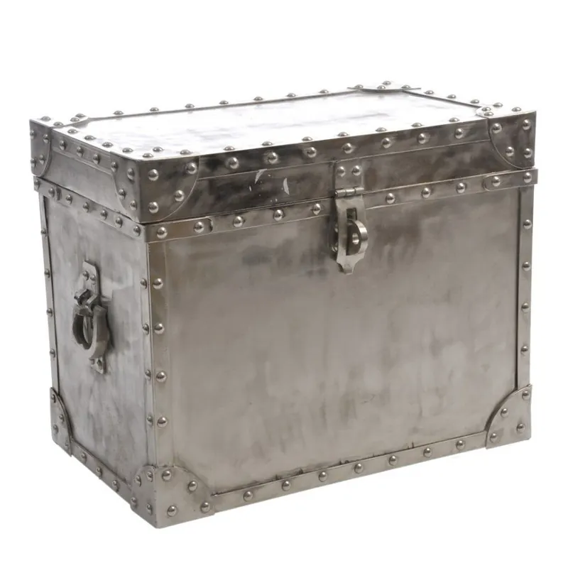 Cena promocyjna Skrzynia Rough Silver, 51x31x40 cm Bonami