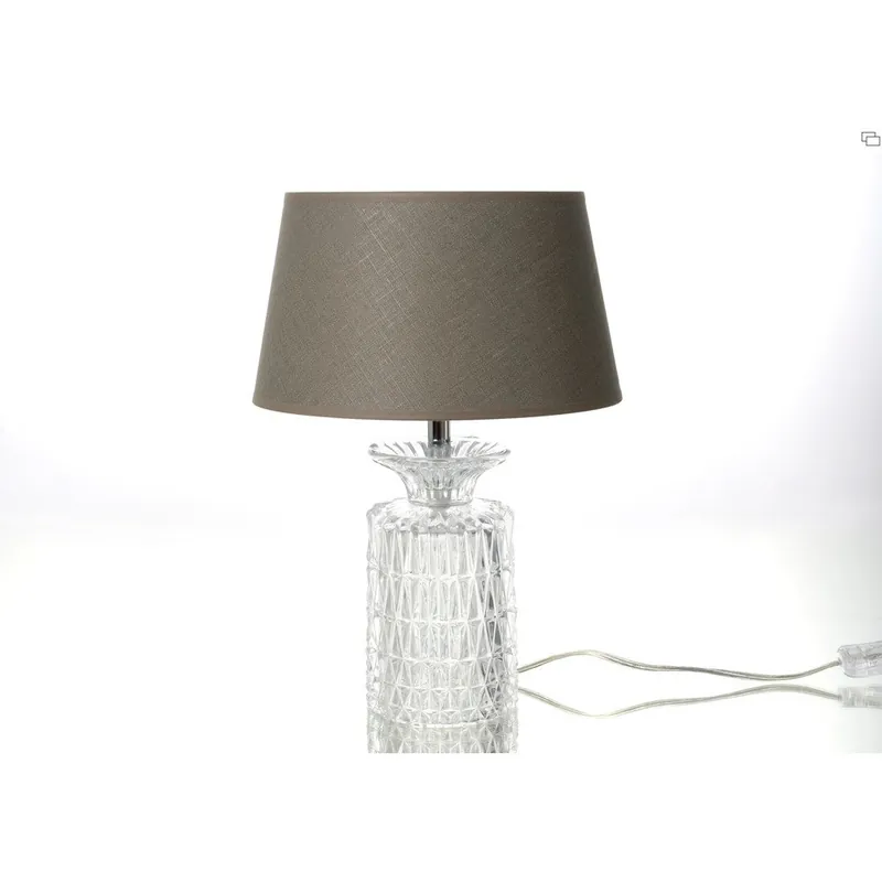 Niska cena Lampa stołowa Glass Taupe Bonami