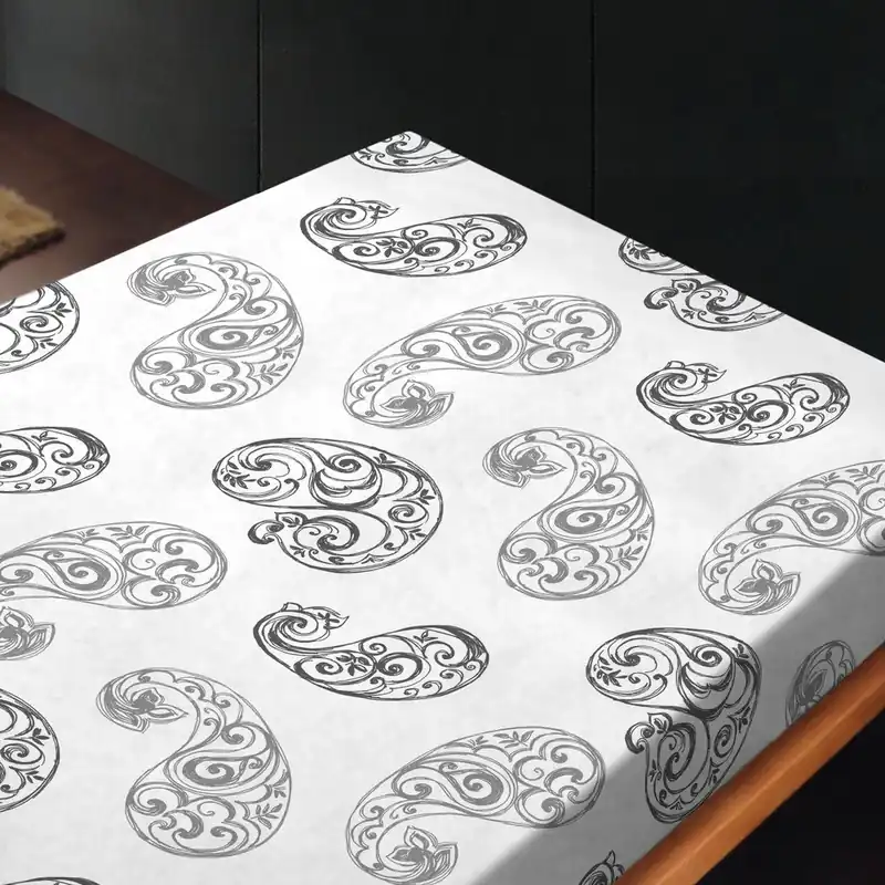 Ekspresowa dostawa Prześcieradło Paisley Gris, 180x260 cm Bonami