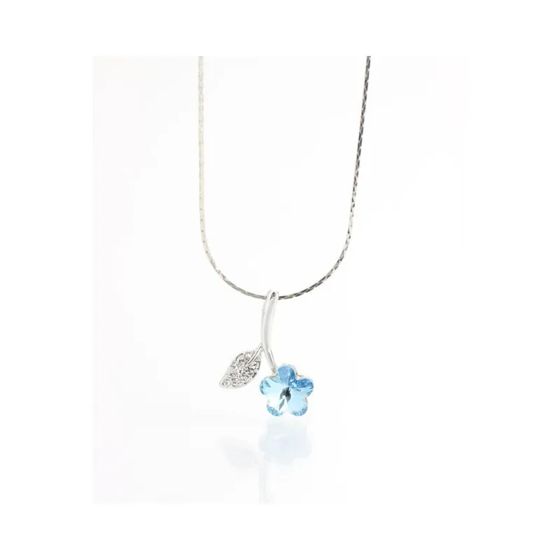 Wyprzedaż Naszyjnik Swarovski Flower Aqua, 45 cm Bonami