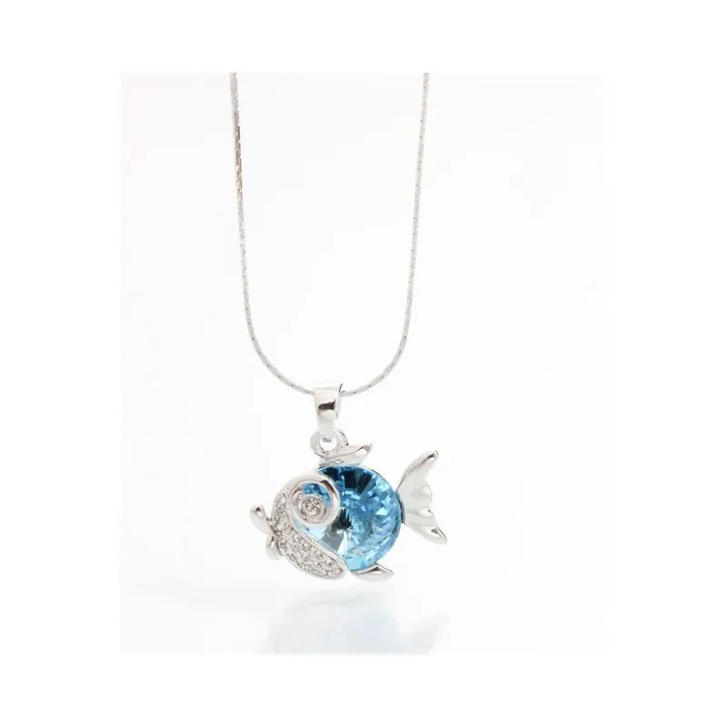 Naszyjnik ze Swarovski Elements, niebieska rybka Bonami Obniżka ceny