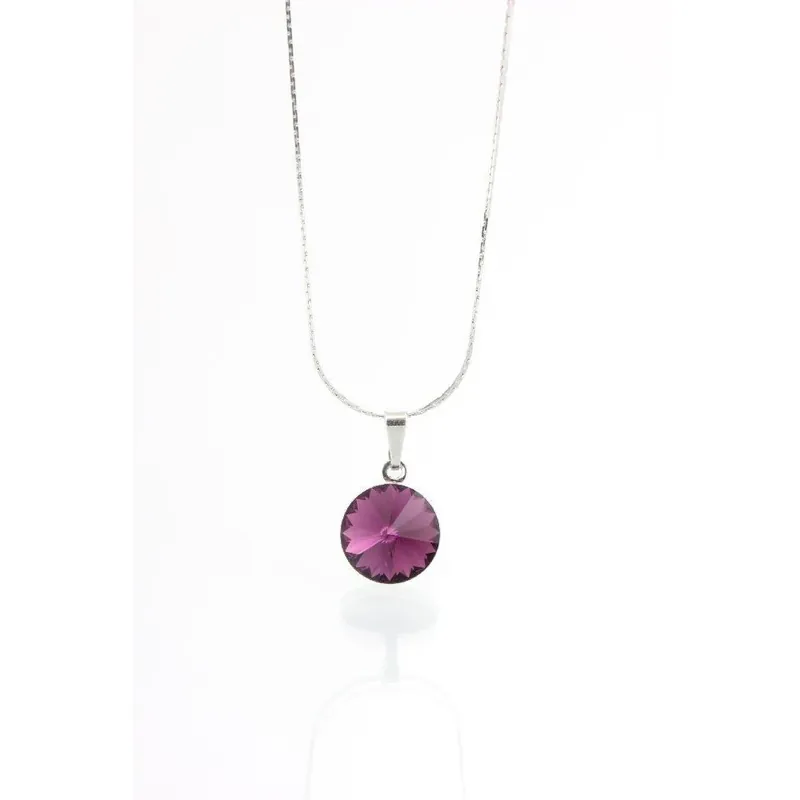 Oferta czasowa Naszyjnik Swarovski Simple Amethist, 45 cm Bonami