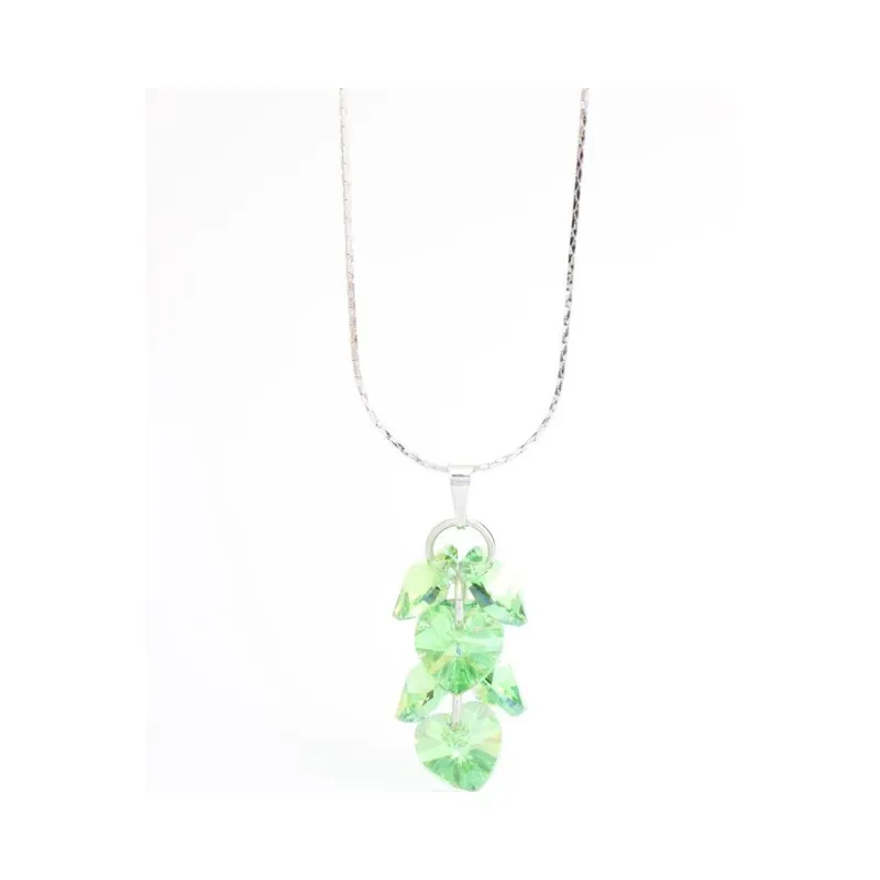 Nowość Naszyjnik Swarovski Hearts Peridot, 45 cm Bonami