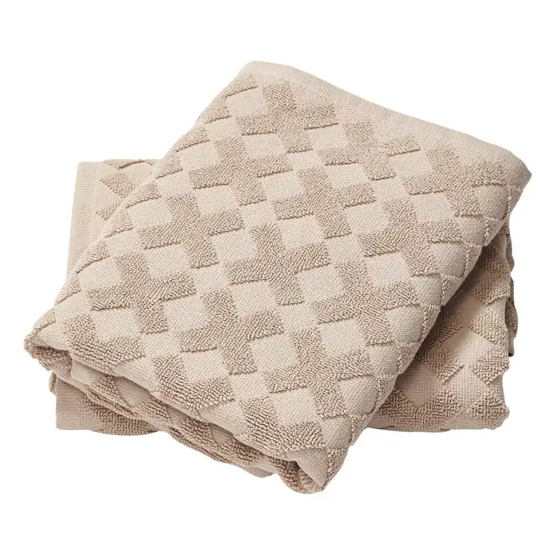 Kup teraz Ręcznik Cross Taupe, 95x50 cm Bonami