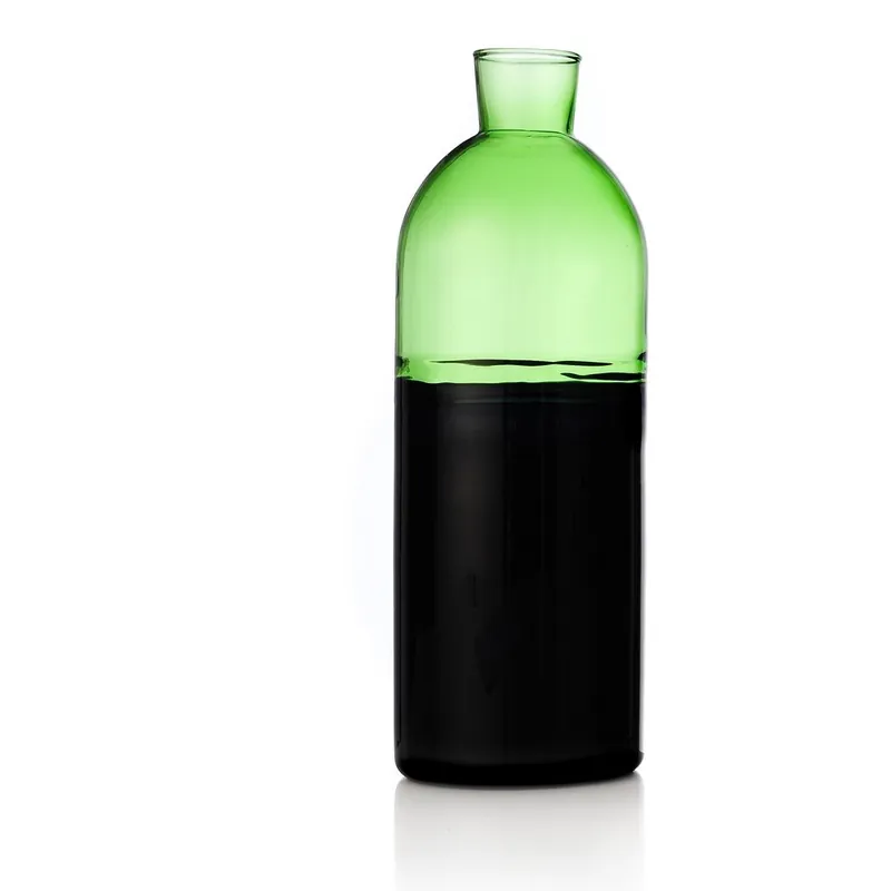 Ostatnie sztuki Szklana karafka Light Green/Black Bonami