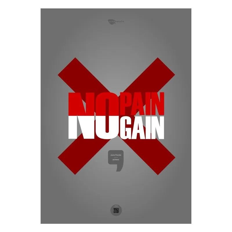 Szybka wysyłka Plakat No pain, no gain, 100x70 cm Bonami