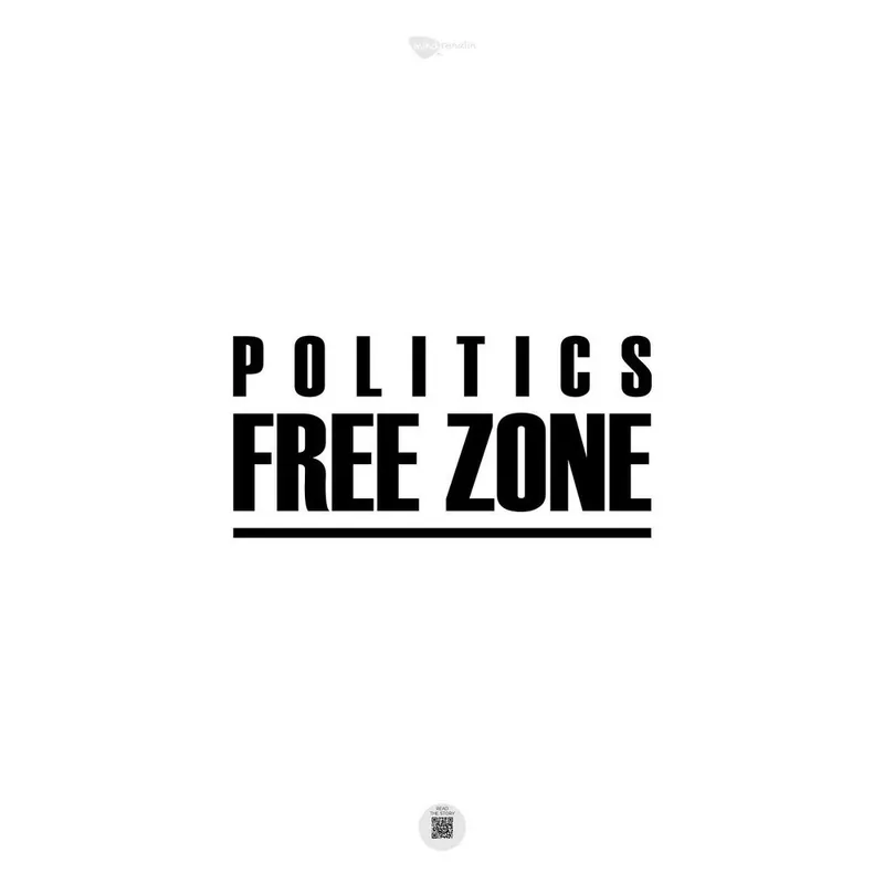 Dodaj do koszyka Plakat Politics free zone, 70x50 cm Bonami