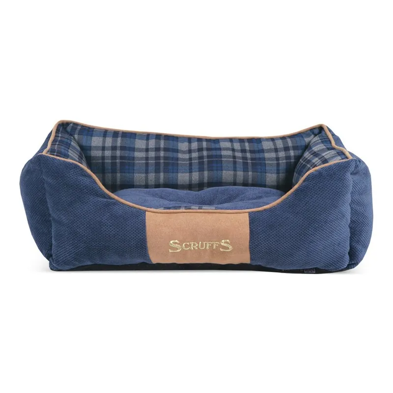 Sprawdź teraz Legowisko dla psa Highland Box Bed S 50x40 cm, niebieskie Bonami