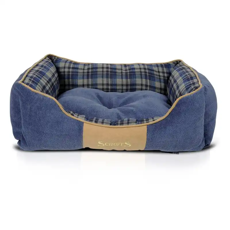 Dostępne od ręki Legowisko dla psa Highland Box Bed M 60x50 cm, niebieskie Bonami