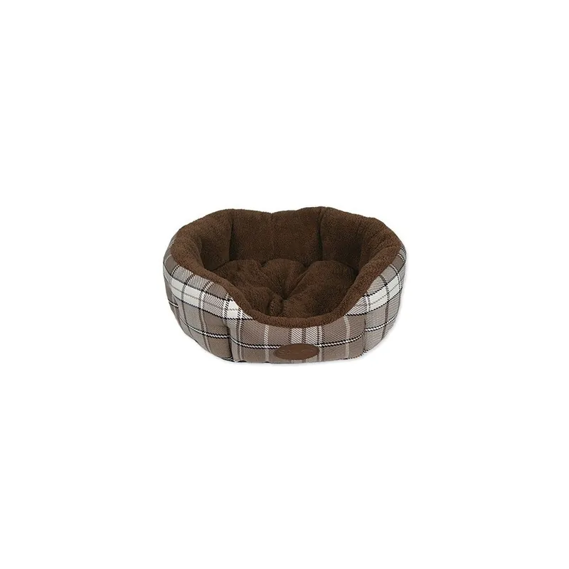 Legowisko dla psa Edinburgh Donut M 60x53x16 cm, czekoladowe Bonami Ograniczona ilość