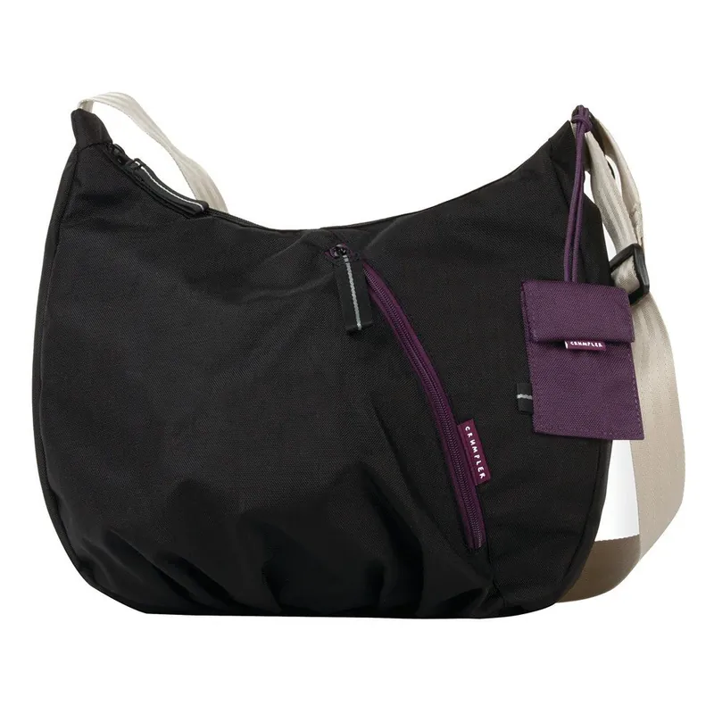 Cena promocyjna Torba Doozie Hobo S, czarna/fioletowa Bonami