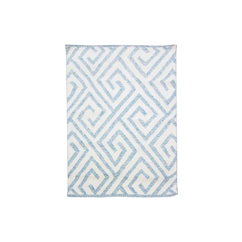 Premium Dywan ręcznie tkany Kilim Design 69 Blue/White, 100x150 cm Bonami