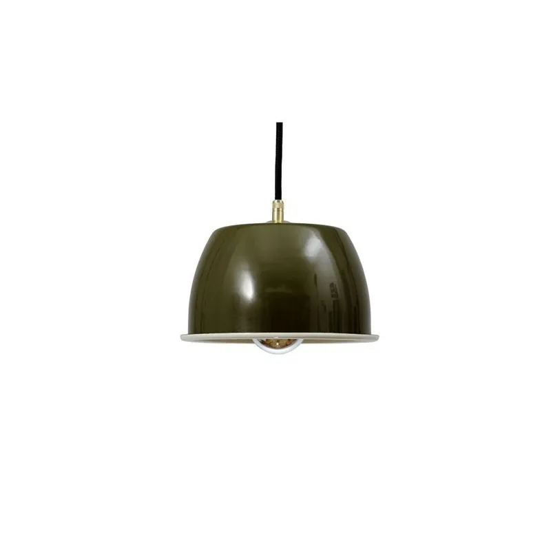 Obniżka ceny Lampa sufitowa Emailleleuchte 05 Olive/Black Bonami