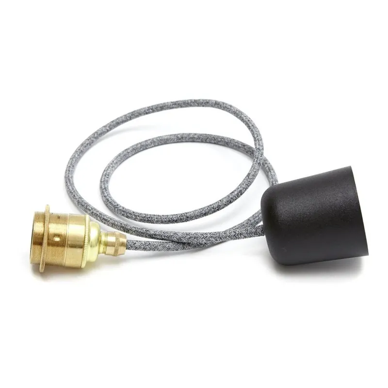 Nowy Kabel Messingleuchte Messing/Grey Bonami