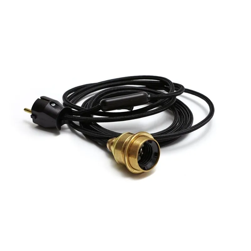 Kabel Messingleuchte Ext Messing/Schwarz Bonami Super okazja