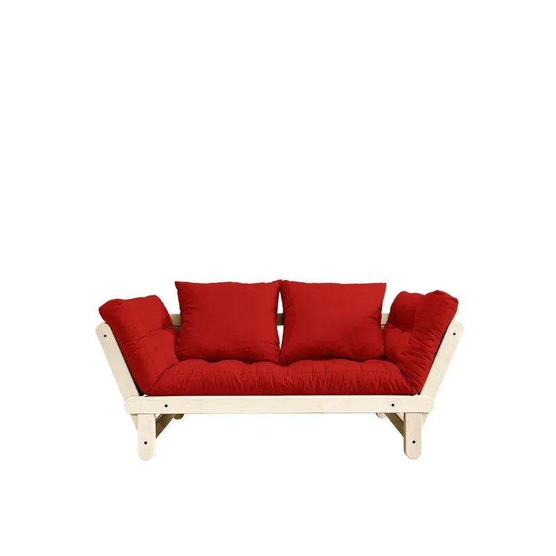 Sofa rozkładana Karup Beat Natural/Red Bonami Popularny