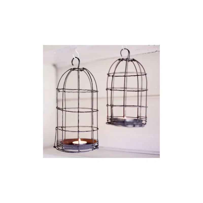 Lampion Bird Cage Light 26 cm, szary Bonami Oferta