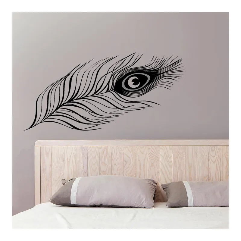 Sprawdź teraz Naklejka ścienna Pawie piórko, 70x50 cm Bonami