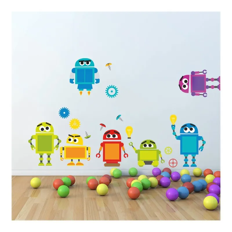 Niska cena Naklejka ścienna Roboty, 70x50 cm Bonami